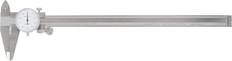 CME Tools CME Dial Calipers, 0 to 12" Measurement Range, 0.001" Measurement Increment, ±0.002" Accuracy, White Dial Face Color - Image 1